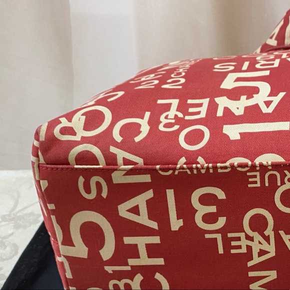 🆕 Chanel " By the sea" Collection, red Large Tote Bag 🏖 - Picture 12 of 14
